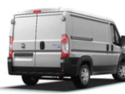 Ram ProMaster EV Cargo Van L1H1 2024 3D Model