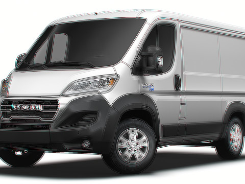 Ram ProMaster EV Cargo Van L1H1 2024 3D Model