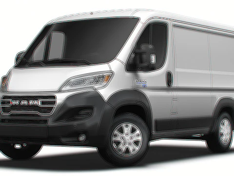 Ram ProMaster EV Cargo Van L1H1 2024 3D Model