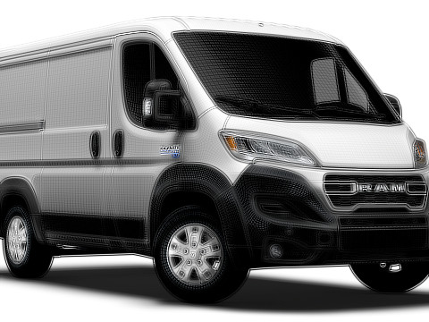 Ram ProMaster EV Cargo Van L1H1 2024 3D Model