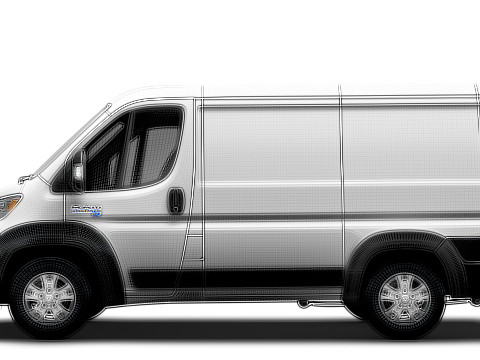 Ram ProMaster EV Cargo Van L1H1 2024 3D Model