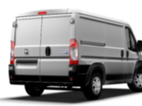 Ram ProMaster EV Cargo Van L1H1 2024 3D Model