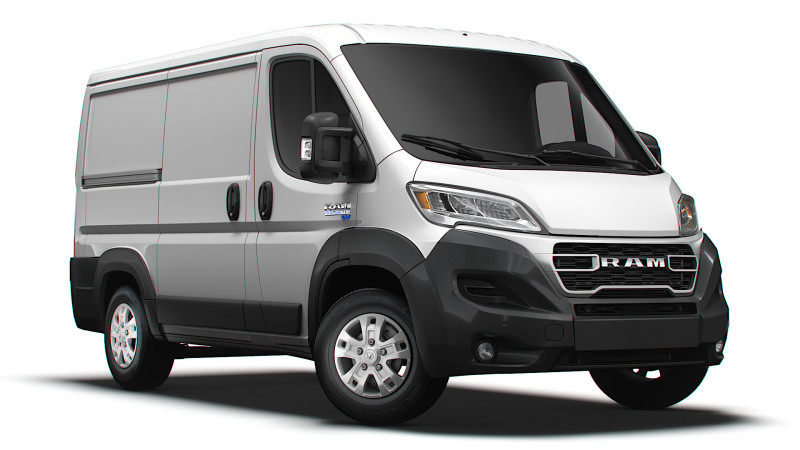 Ram ProMaster EV Cargo Van L1H1 2024 3D Model .c4d .max .obj .3ds .fbx .stl .blend 