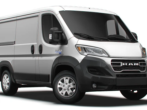 Ram ProMaster EV Kargo Van L1H1 2024 Model 3D