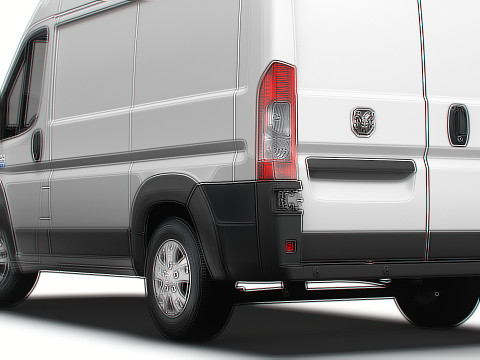 Ram ProMaster EV Cargo Van L1H2 2024 3D 模型