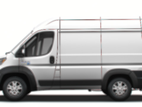 Ram ProMaster EV Cargo Van L1H2 2024 3D 模型