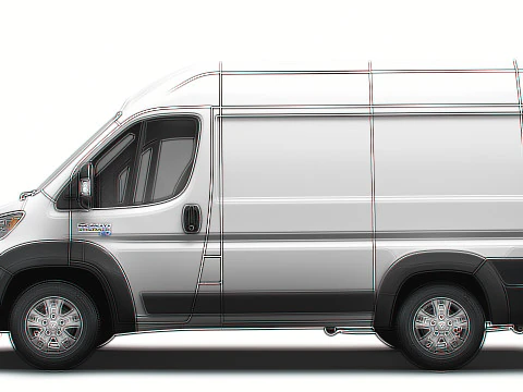 Ram ProMaster EV Cargo Van L1H2 2024 3D Model
