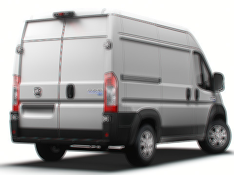Ram ProMaster EV Cargo Van L1H2 2024 3D 模型