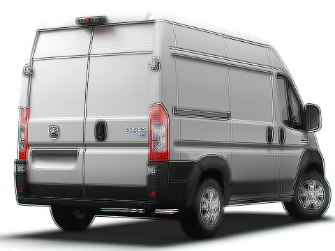 Ram ProMaster EV Cargo Van L1H2 2024 3D Model