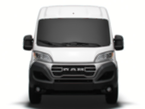 Ram ProMaster EV Cargo Van L1H2 2024 3D 模型