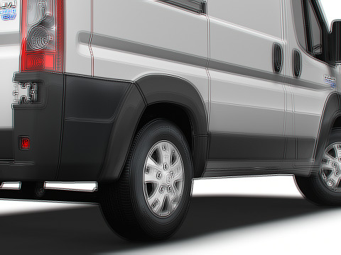 Ram ProMaster EV Cargo Van L1H2 2024 3D 模型