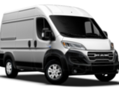 Ram ProMaster EV Cargo Van L1H2 2024 3D 模型