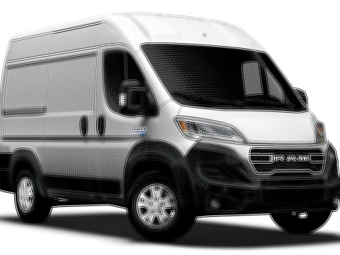Ram ProMaster EV Cargo Van L1H2 2024 3D Model