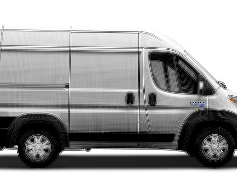 Ram ProMaster EV Cargo Van L1H2 2024 3D 模型