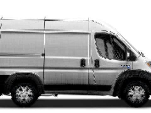 Ram ProMaster EV Cargo Van L1H2 2024 3D Model