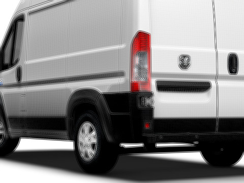 Ram ProMaster EV Cargo Van L1H2 2024 3D 模型