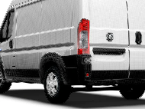 Ram ProMaster EV Cargo Van L1H2 2024 3D Model