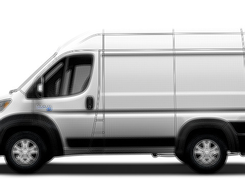 Ram ProMaster EV Cargo Van L1H2 2024 3D 模型
