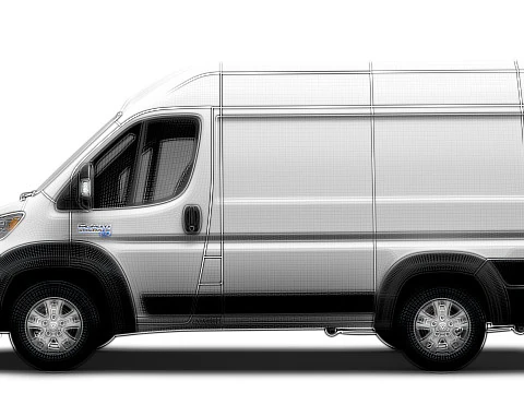 Ram ProMaster EV Cargo Van L1H2 2024 3D Model