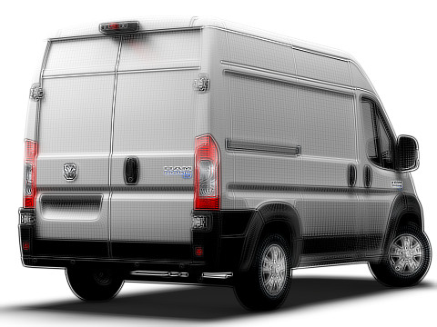Ram ProMaster EV Cargo Van L1H2 2024 3D 模型