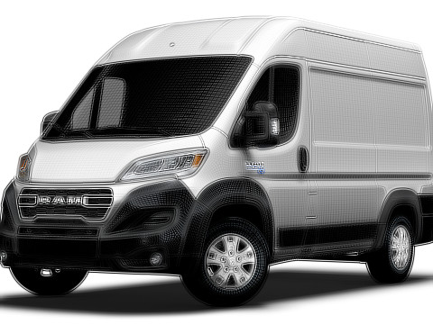 Ram ProMaster EV Cargo Van L1H2 2024 3D 模型