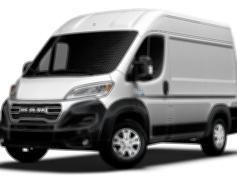Ram ProMaster EV Cargo Van L1H2 2024 3D Model
