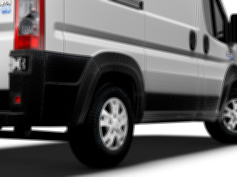 Ram ProMaster EV Cargo Van L1H2 2024 3D 模型