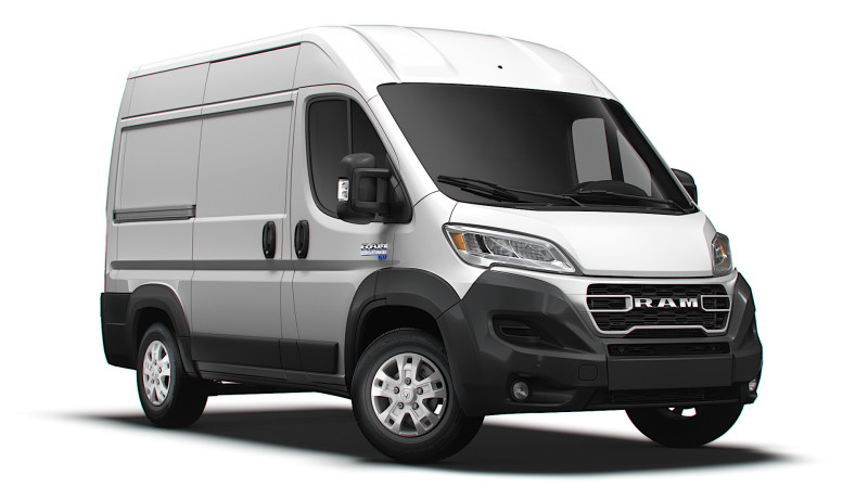 Ram ProMaster EV Cargo Van L1H2 2024 3D 模型 .c4d .max .obj .3ds .fbx .stl .blend 