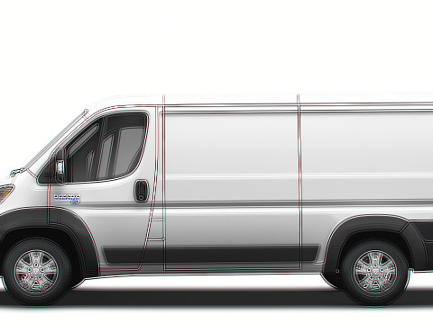 Ram ProMaster EV Cargo Van L2H1 2024 3D-Modell