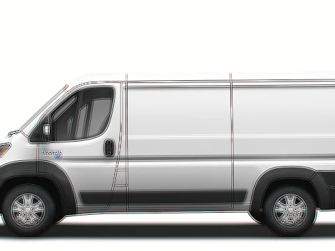 Ram ProMaster EV Cargo Van L2H1 2024 3D Model