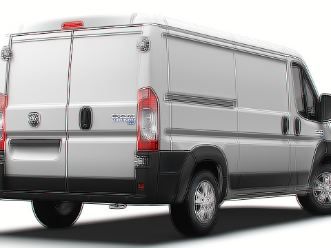Ram ProMaster EV Cargo Van L2H1 2024 3D-Modell