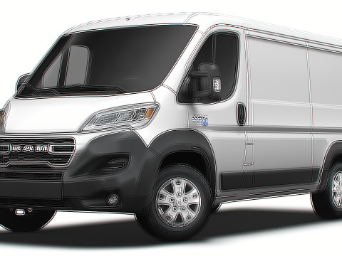 Ram ProMaster EV Cargo Van L2H1 2024 3D-Modell