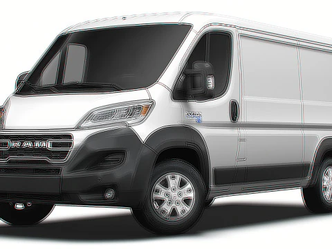Ram ProMaster EV Cargo Van L2H1 2024 3D Model