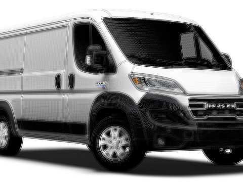 Ram ProMaster EV Cargo Van L2H1 2024 3D-Modell
