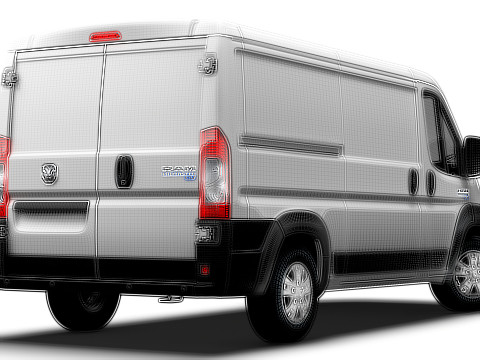 Ram ProMaster EV Cargo Van L2H1 2024 3D-Modell