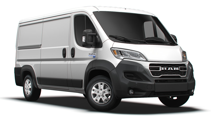 Ram ProMaster EV Cargo Van L2H1 2024 3D-Modell .c4d .max .obj .3ds .fbx .stl .blend 