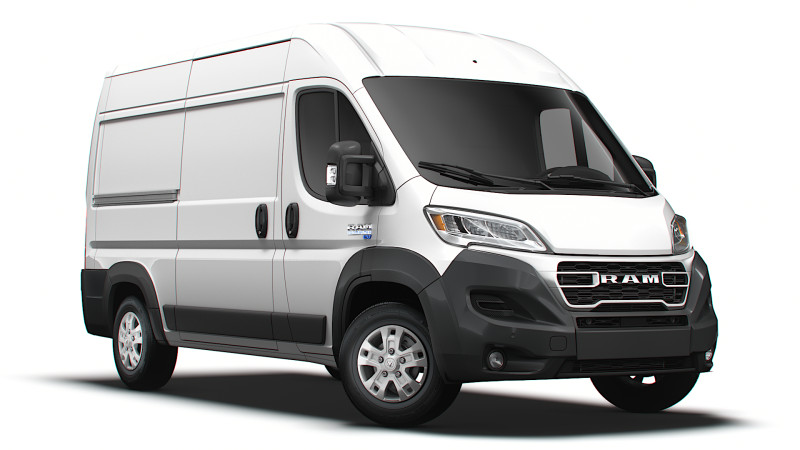 Ram ProMaster EV Cargo Van L2H2 2024 3D 모델 .c4d .max .obj .3ds .fbx .stl .blend 