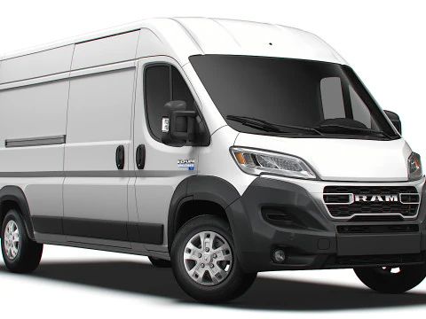Ram ProMaster EV Kargo Van L3H2 2024 Model 3D