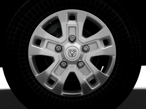 Ram ProMaster EV Cargo Van L3H2 2024 Model 3D