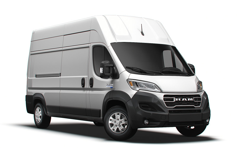 Ram ProMaster EV Cargo Van L3H3 2024 3D Model .c4d .max .obj .3ds .fbx .stl .blend 