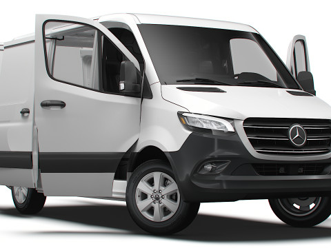 Mercedes Benz eSprinter L1H1 FWD HQ Interior 2024 3D Model