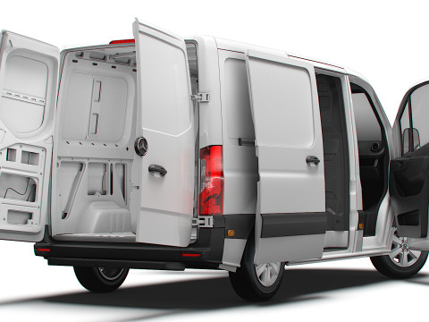 Mercedes Benz eSprinter L1H1 FWD HQ Interior 2024 3D Model