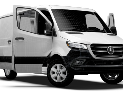 Mercedes Benz eSprinter L1H1 FWD HQ Interior 2024 3D Model
