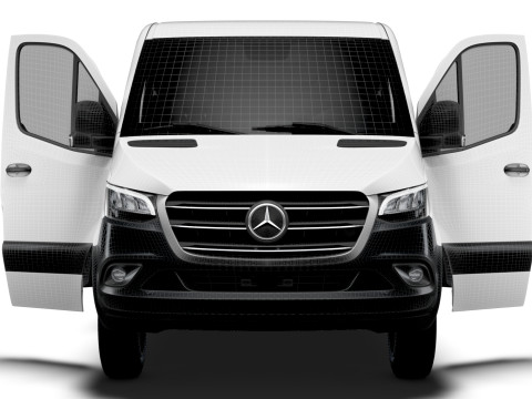 Mercedes Benz eSprinter L1H1 FWD HQ Interior 2024 3D Model