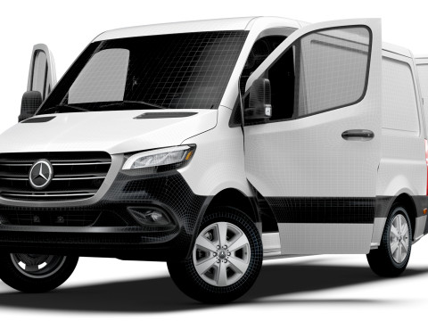 Mercedes Benz eSprinter L1H1 FWD HQ Interior 2024 3D Model