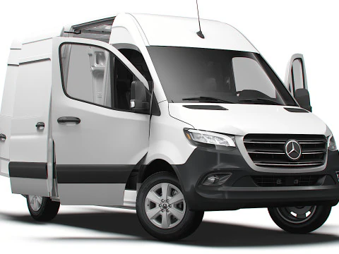 Mercedes-Benz eSprinter L1H2 FWD HQ Интерьер 2024 г. 3D Модель
