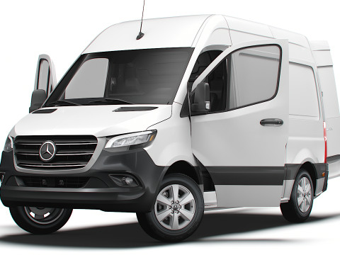 Mercedes Benz eSprinter L1H2 FWD HQ Interior 2024 3D Model