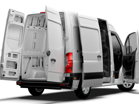 Mercedes Benz eSprinter L1H2 FWD HQ Interior 2024 3D Model