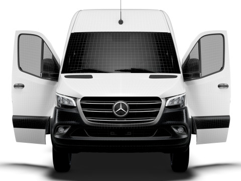 Mercedes Benz eSprinter L1H2 FWD HQ Interior 2024 3D Model