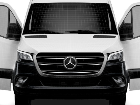 Mercedes Benz eSprinter L1H2 FWD HQ Interior 2024 3D Model